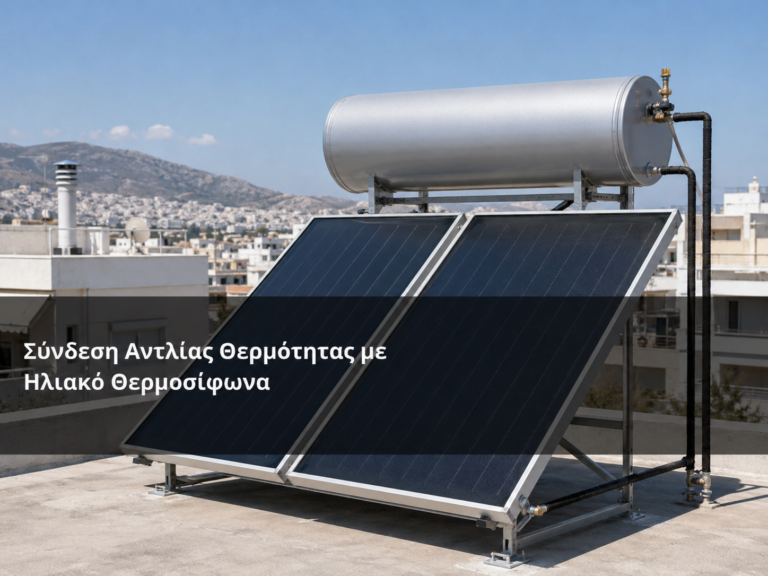 Σύνδεση Αντλίας Θερμότητας με Ηλιακό Θερμοσίφωνα